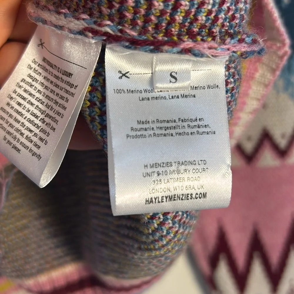 NWOT Hayley Menzies Cherry Blossum Girl Sweater - Picture 4 of 6